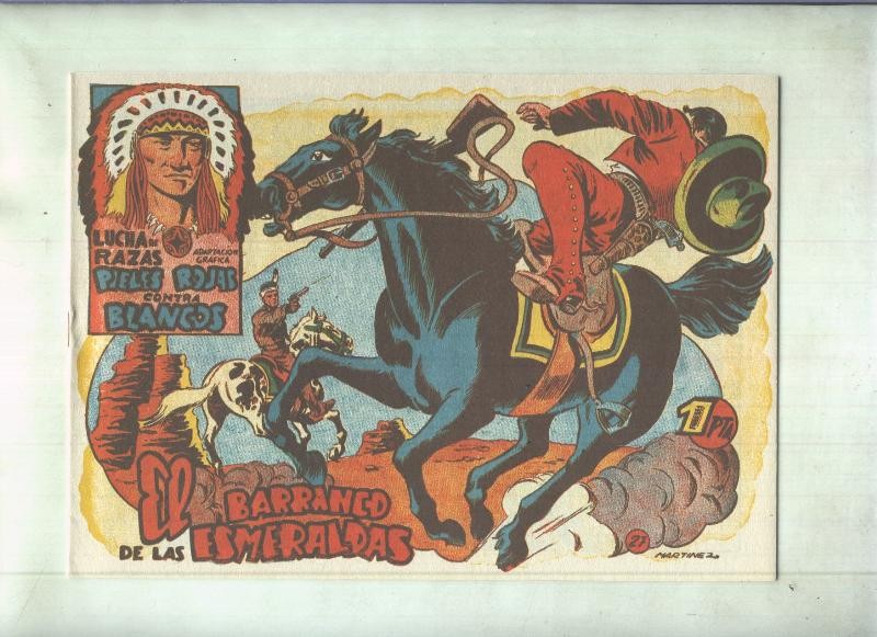 Facsimil: Lucha de Razas numero 27: El barranco de las esmeraldas