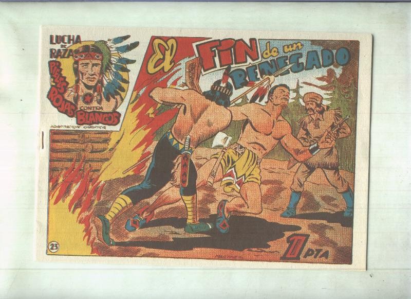 Facsimil: Lucha de Razas numero 23: El fin de un renegado