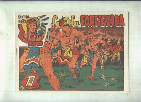 Facsimil: Lucha de Razas numero 21: La isla fortificada