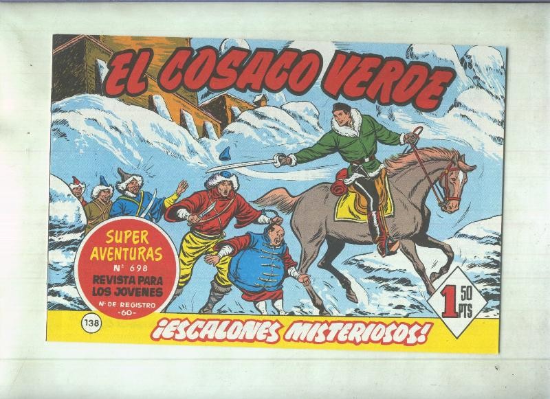 Facsimil de Ediciones B: El Cosaco Verde numero 138: Escalones misterioso