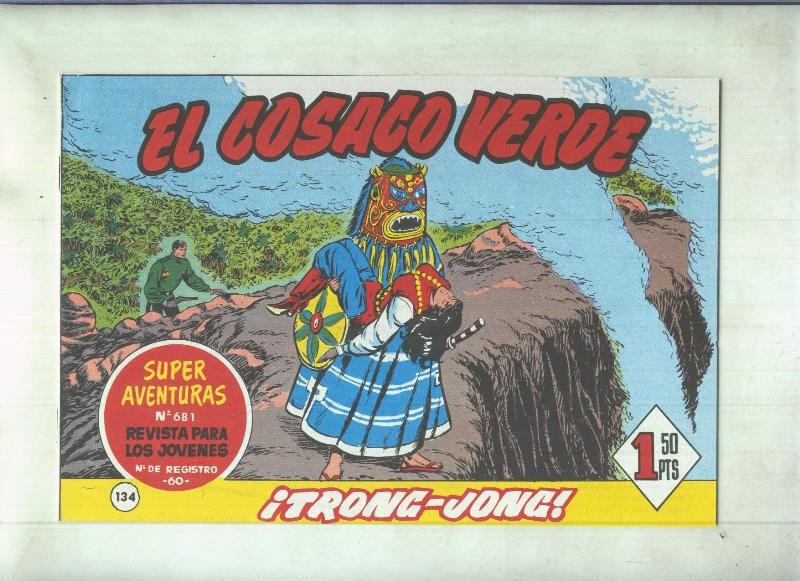 Facsimil de Ediciones B: El Cosaco Verde numero 134: Trong Jong