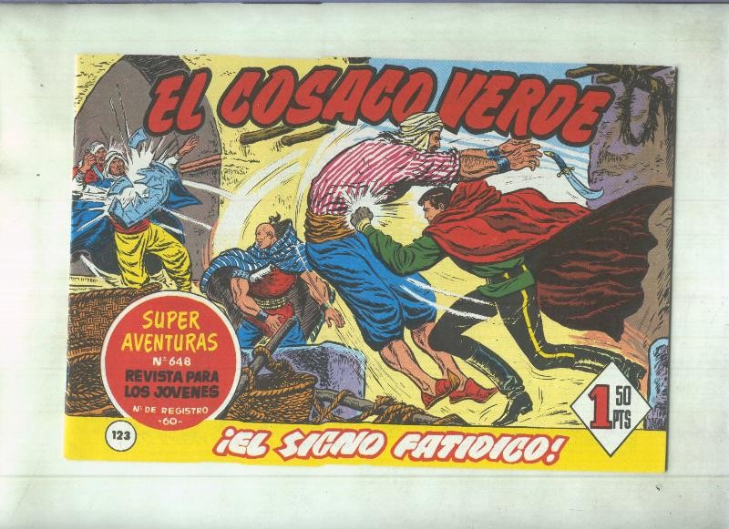 Facsimil de Ediciones B: El Cosaco Verde numero 123: El signo fatidico