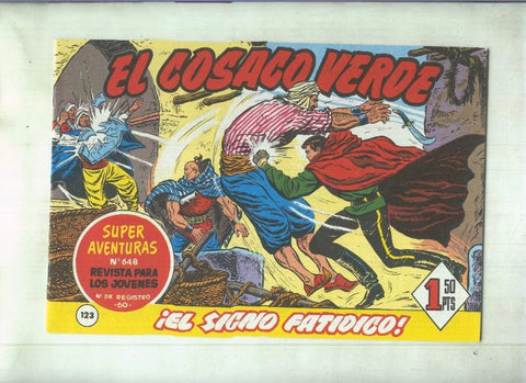 Facsimil de Ediciones B: El Cosaco Verde numero 123: El signo fatidico