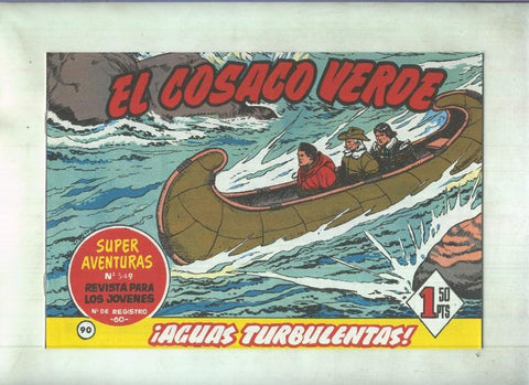 Facsimil de Ediciones B: El Cosaco Verde numero 090: Aguas turbulentas