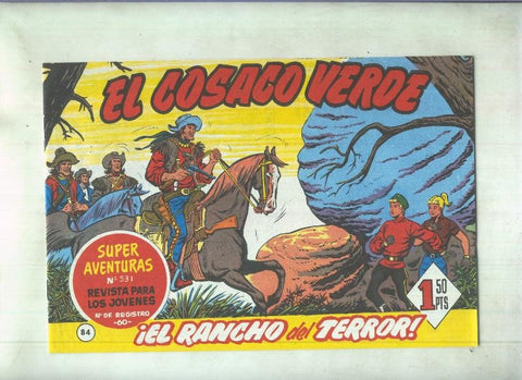 Facsimil de Ediciones B: El Cosaco Verde numero 084: El rancho del terror