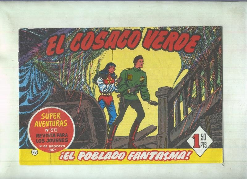 Facsimil de Ediciones B: El Cosaco Verde numero 078: El poblado fantasma