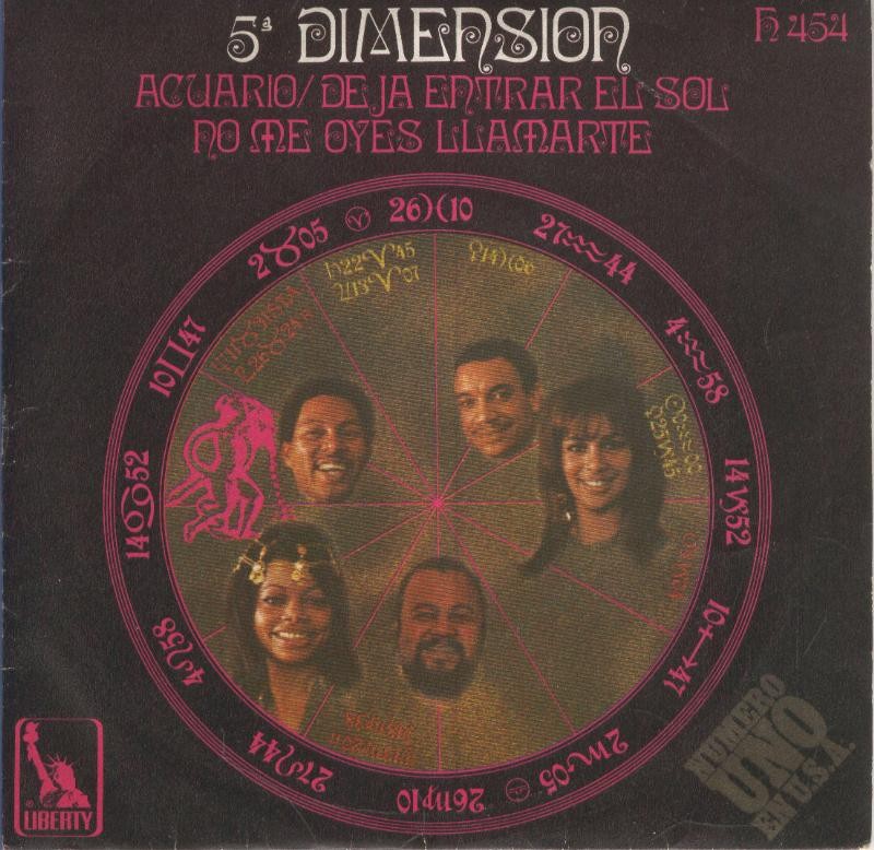 Disco Vinilo 45rpm: 5a Dimension - Acuario (Aquarius)