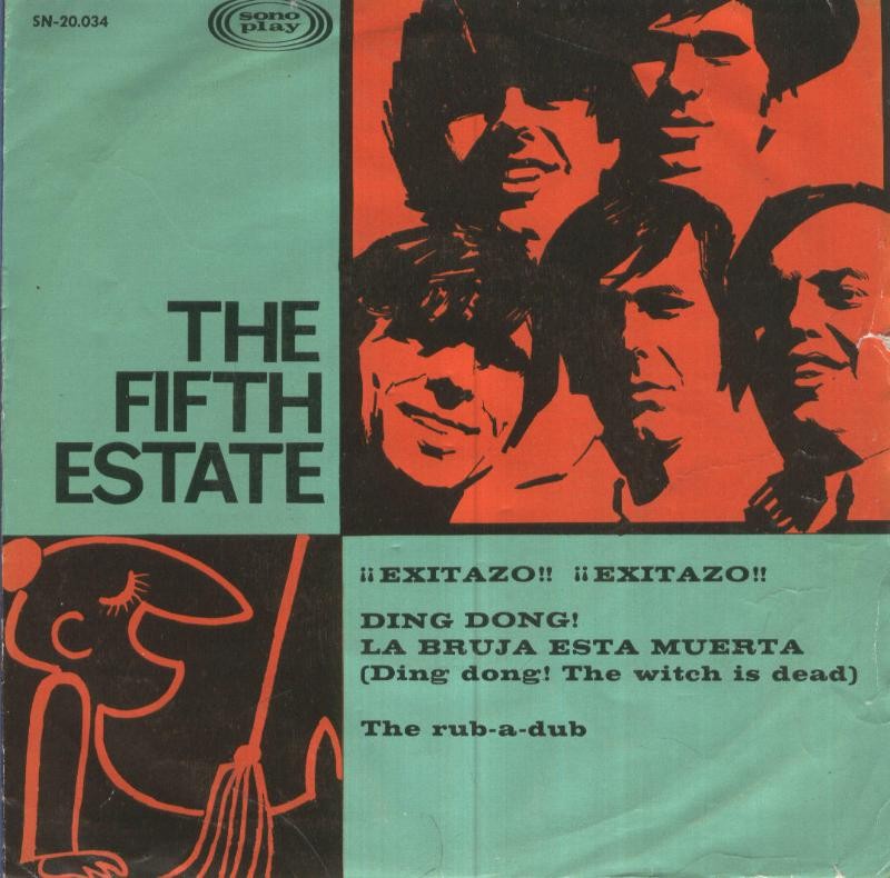 Disco Vinilo 45rpm: THE FIFTH ESTATE - Ding dong, la bruja esta muerta