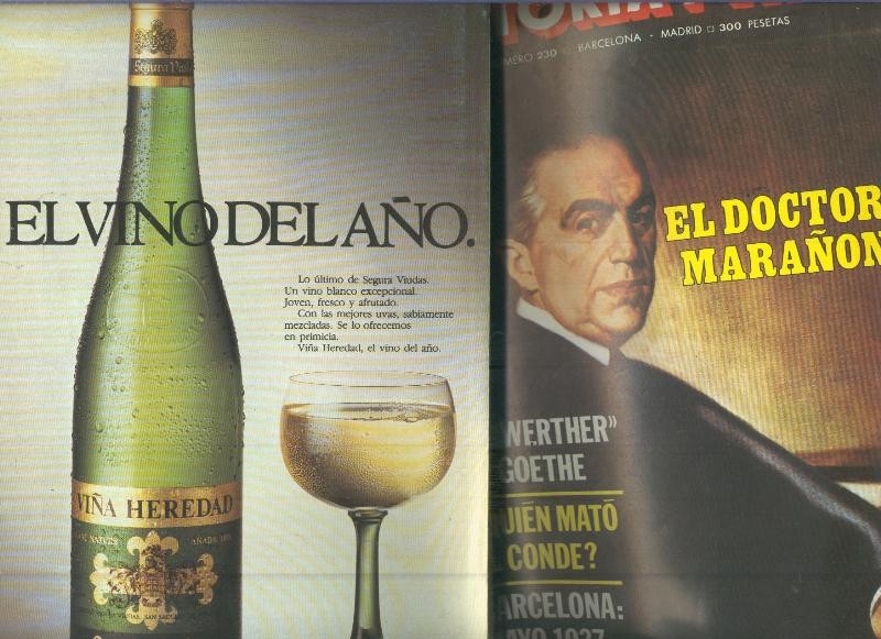 Historia y Vida numero 230: El doctor Marañon