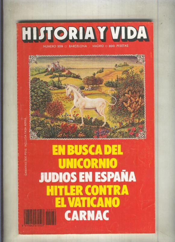 Historia y Vida numero 239 (numerado 1 en interior cubierta)