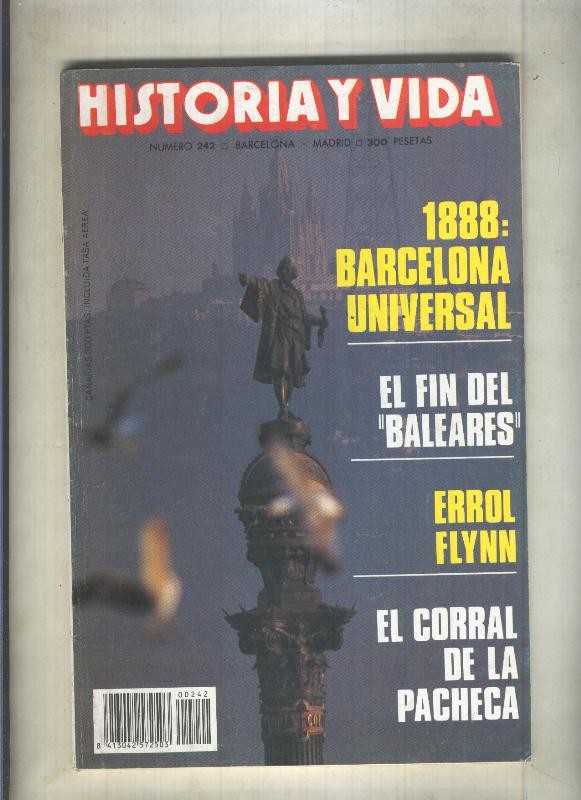 Historia y Vida numero 242 (numerado 1 en interior cubierta)