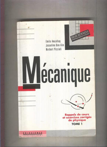 Mecanique, tome 1