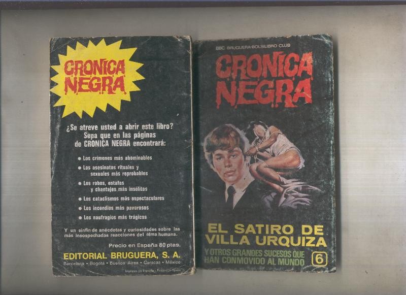 Cronica negra (ejemplar aviejado)