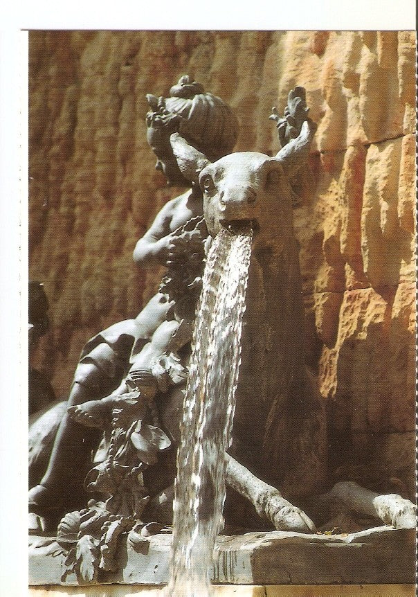 Postal 038956 : Jardines de la Granja. detalle de la fuente Los Baños de Diana 