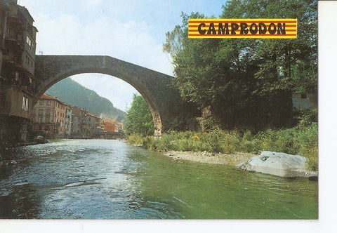 Postal 038963 : Camprodon (Girona). Puente romanico. Rio Ter
