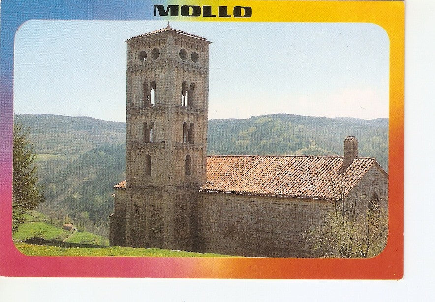 Postal 038999 : Mollo (Girona). Pirineu Catala Alt Campanar de lesglesia de Sta. Cecilia