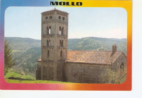 Postal 038999 : Mollo (Girona). Pirineu Catala Alt Campanar de lesglesia de Sta. Cecilia