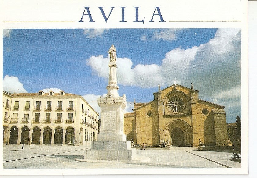 Postal 039009 : Avila. Plaza de Santa Teresa