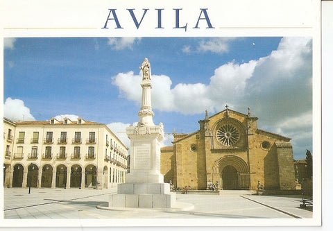 Postal 039009 : Avila. Plaza de Santa Teresa