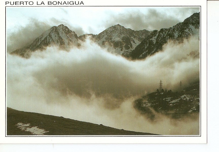 Postal 039021 : Puerto de la Bonaigua. Mar de Nubes