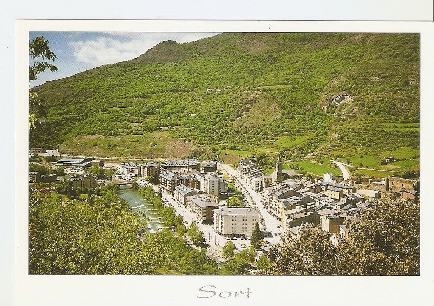 Postal 039114 : Sort (Lleida). Pallars Sobira - Pirineu Catala. Vista panoramica