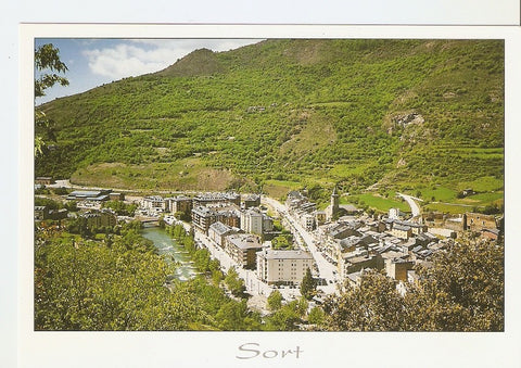 Postal 039114 : Sort (Lleida). Pallars Sobira - Pirineu Catala. Vista panoramica