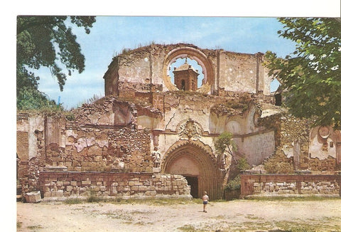 Postal 039124 : Monasterio de Piedra (Zaragoza). Fachada de la antigua iglesia