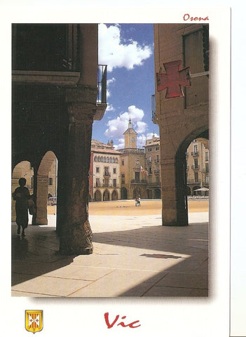 Postal 039142 : Vic - Osona. Plaça Major