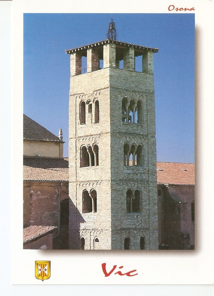 Postal 039143 : Vic. Osona. Campanar de la Catedral