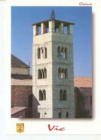 Postal 039143 : Vic. Osona. Campanar de la Catedral