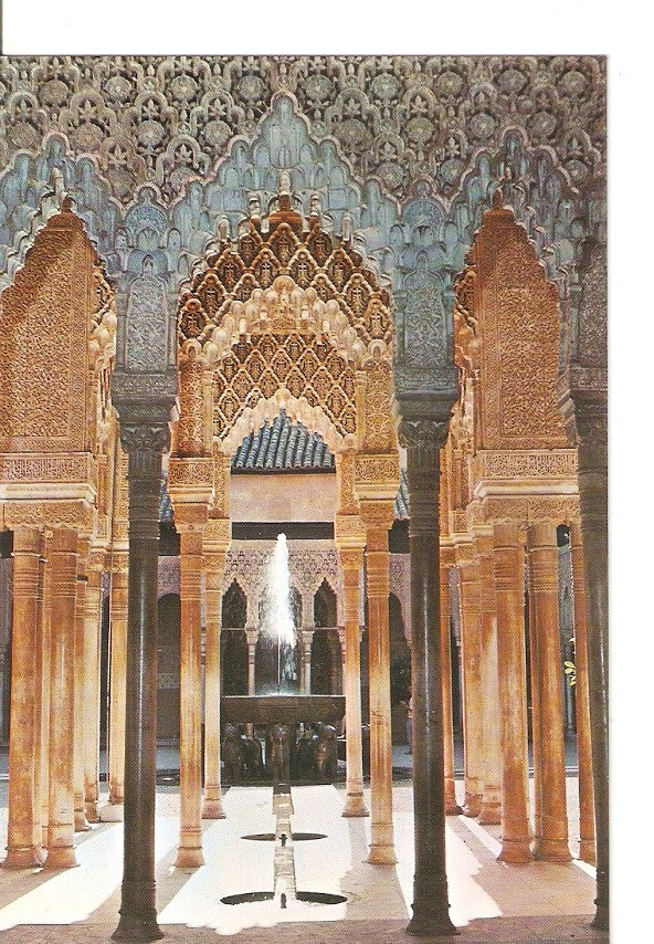 Postal 039180 : Granada. Alhambra. Arcadas patio de los Leones