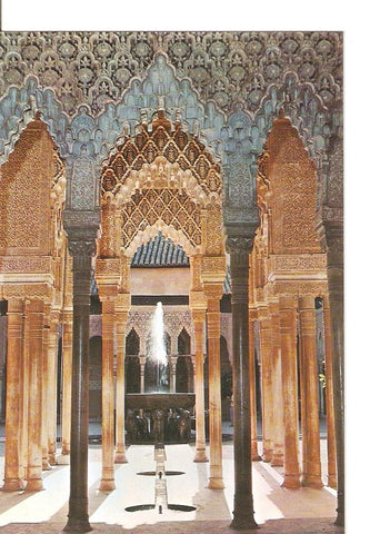 Postal 039180 : Granada. Alhambra. Arcadas patio de los Leones