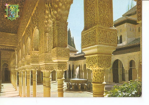 Postal 039274 : Granada. Alhambra. Capiteles. Patio de los Leones