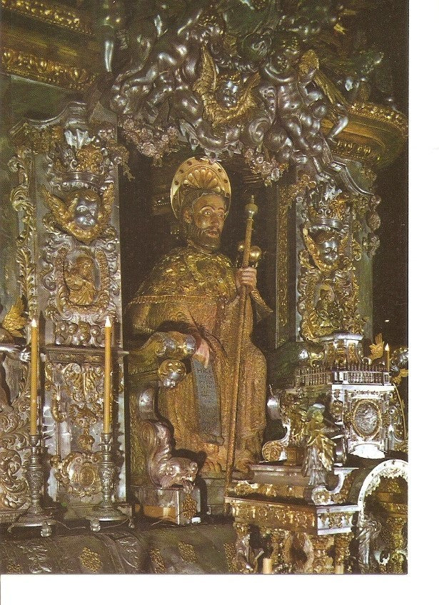 Postal 039337 : Santiago de Compostela. Catedral. Imagen del Apostol