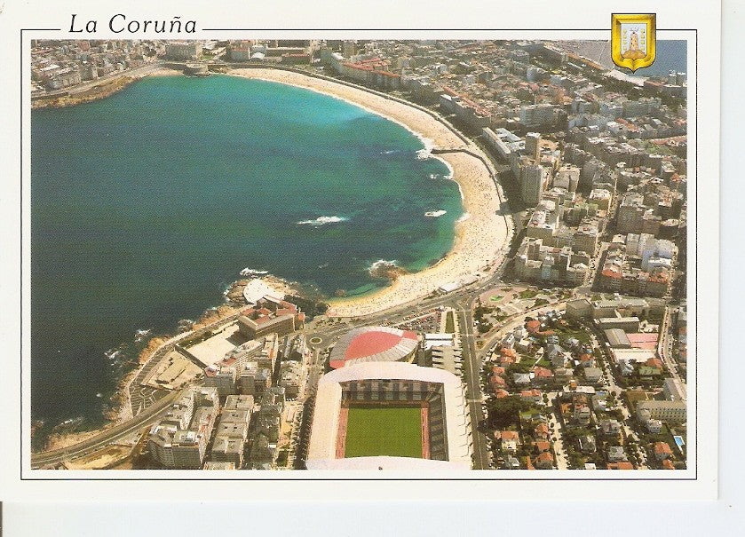 Postal 039342 : La Coruña. Playas Riazor y Orzan