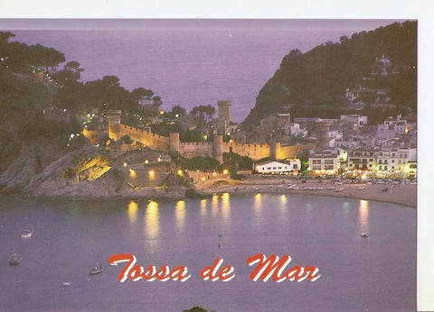 Postal 039364 : Tossa de Mar (Costa Brava). Vista nocturna