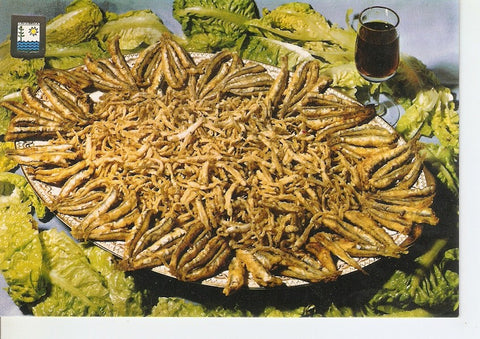 Postal 039372 : Costa del Sol. Platos tipicos. Chanquetas y Boqueronas