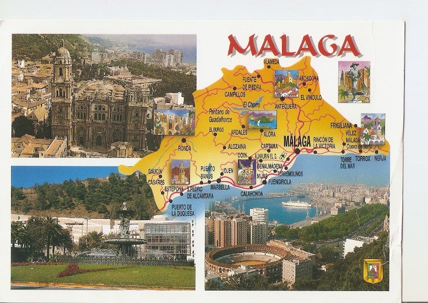 Postal 039379 : Malaga - Costa del Sol. Diversos aspectos