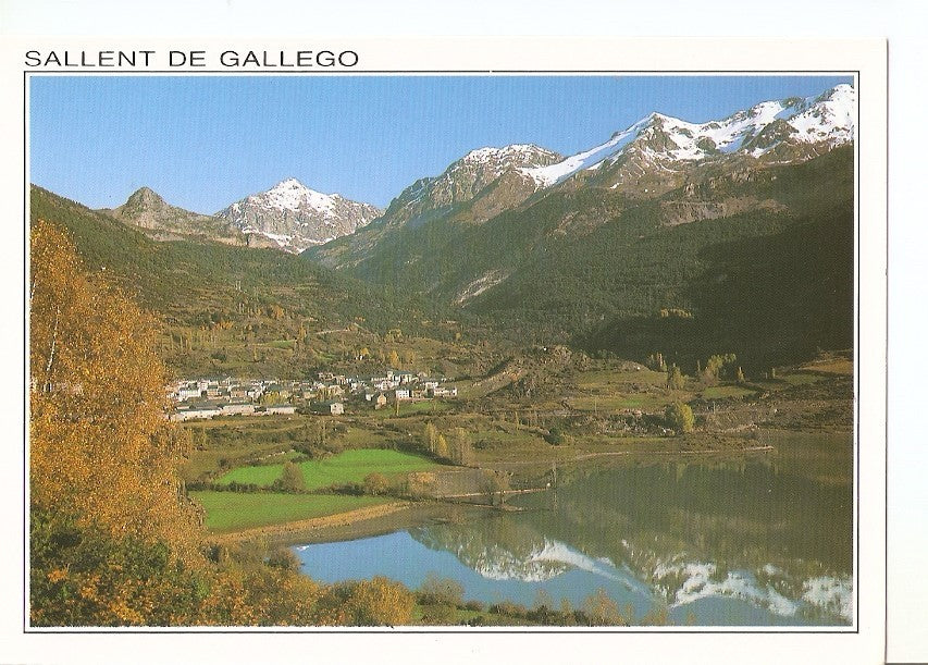 Postal 039388 : Sallent de Gallego (Huesca). Pirineo Aragones. Pantano de Lanuza