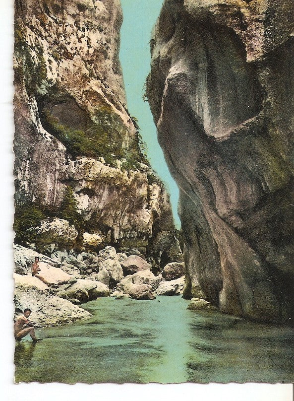 Postal 039418 : Le Grand Cañon du Verdon. Dans les Ralingues une marmite du Diable