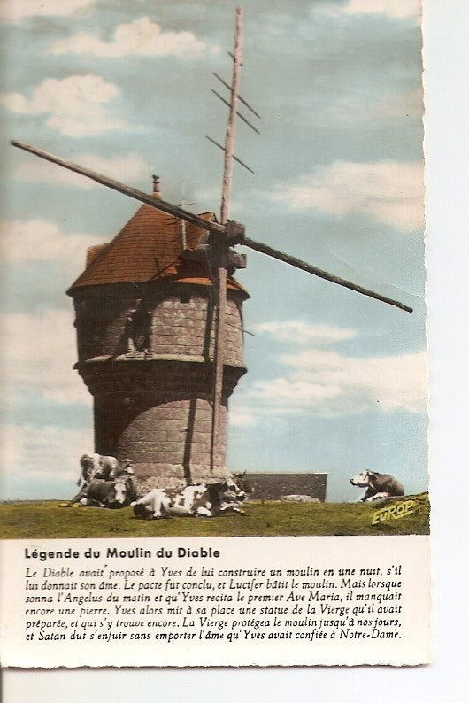 Postal 039428 : Legende du Moulin du Diablo. Guerande