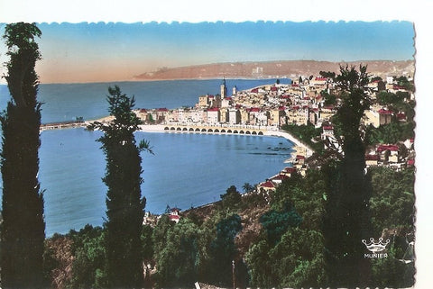 Postal 039434 : Menton et le Cap Martin. Vue prise de Garavan