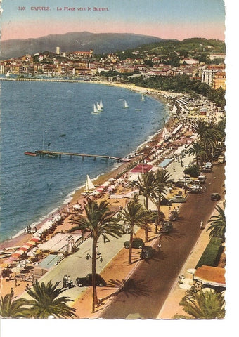 Postal 039462 : Cannes. La Plage vers le Suquet