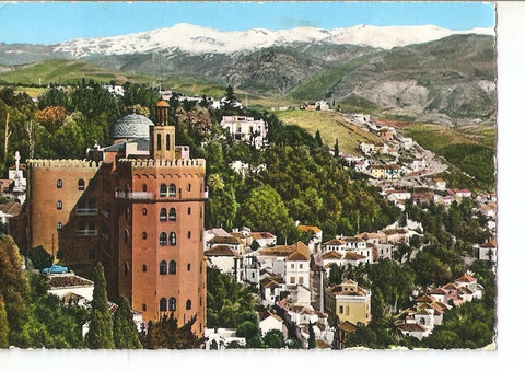 Postal 039521 : Granada - hotel Alhambra Palace. Al fondo Sierra Nevada