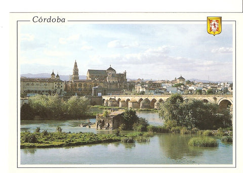 Postal 039600 : Cordoba. Vista panoramica - Puente Romano y Mezquita - Catedral al fondo
