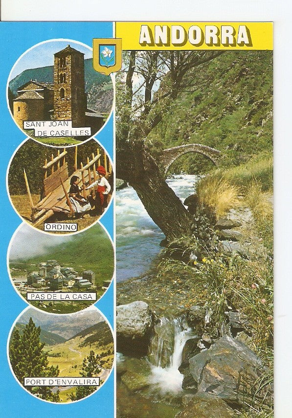 Postal 039640 : Valls dAndorra. Pont de Sant Antoni. Diferents aspectes