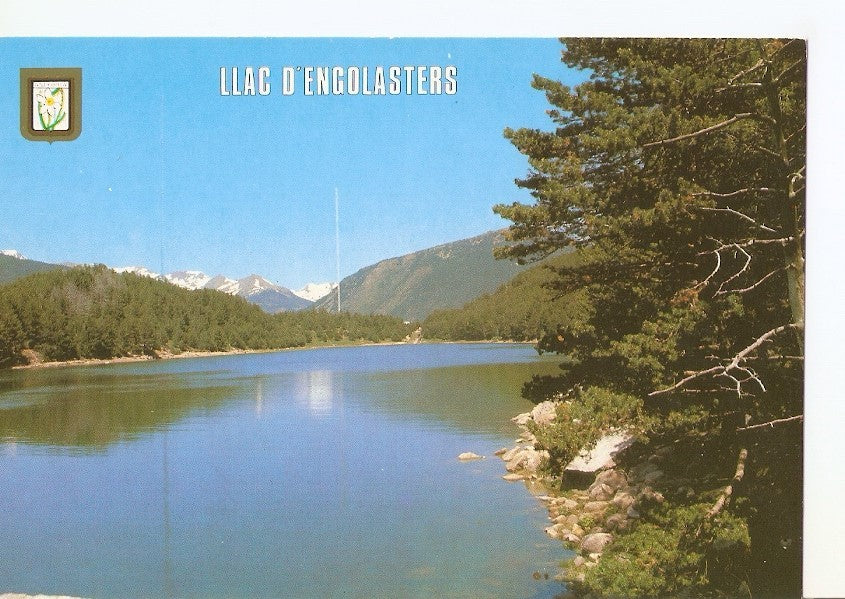Postal 039642 : Valls dAndorra. Lago de Engolasters