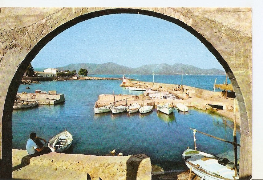 Postal 039770 : Mallorca (Baleares) España. Cala Bona. Detalle de su puerto