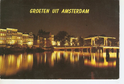 Postal 039787 : Amsterdam / Holland. Amstel with Magere Brug