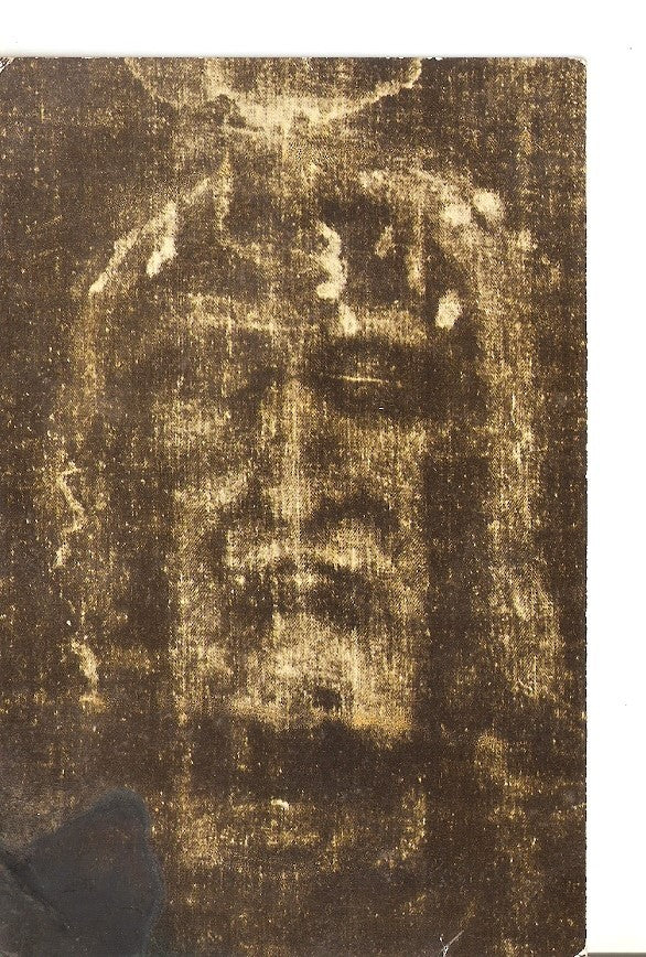 Postal 039851 : Santo Lienzo de Turin. Detalle del rostro